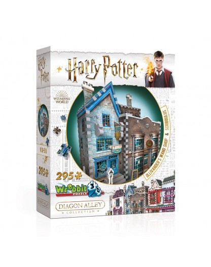 Puzzle - Harry Potter 3D Puzzle DAC Ollivander's Wand Shop & Scribbulus Writing Implements