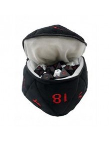 DUNGEONS & DRAGONS - D20 PLUSH DICE BAG - BLACK