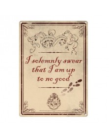 Harry Potter Tin Sign Up To No Good 21 x 15 cm