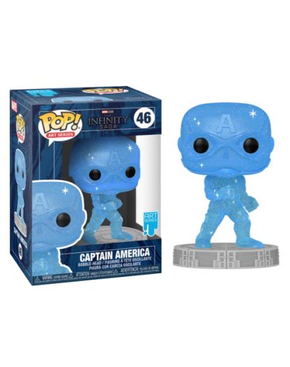 Funko - Infinity Saga POP! Artist Series - Captain America (Blue)