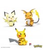Mattel - Pokémon Mega Construx - Set Pikachu Evolution Trio - Wonder Builders Construction