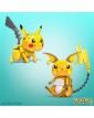 Mattel - Pokémon Mega Construx - Set Pikachu Evolution Trio - Wonder Builders Construction