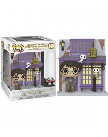 Harry Potter POP! Deluxe - Diagon Alley Harry Potter with Eeylops Owl Emporium (Special Ed.) - Figure 140