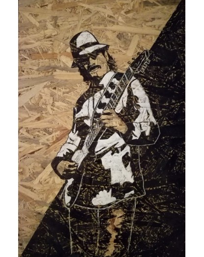Carlos Santana - Original Art Lorenzo Ragno Celli