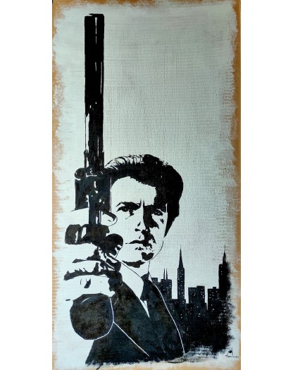 Clint Eastwood (L'Ispettore Callaghan) - Original Art by Lorenzo Ragno Celli