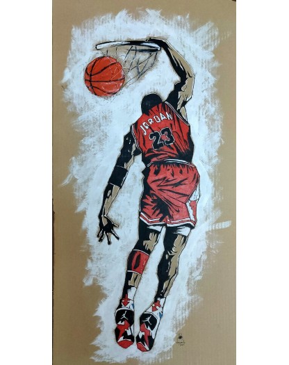 Michael Jordan - Original Art by Lorenzo Ragno Celli
