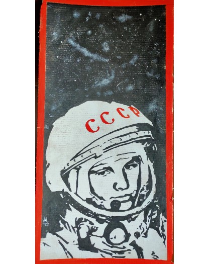 Jurij Gagarin - Original Art by Lorenzo Ragno Celli