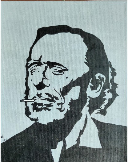 Charles Bukowski - Original Art Lorenzo Ragno Celli