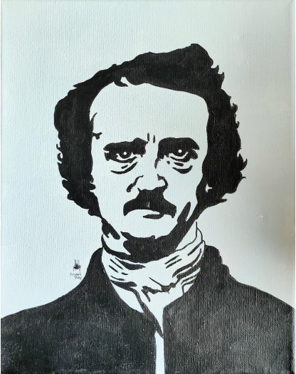 Edgar Allan Poe - Original Art Lorenzo Ragno Celli