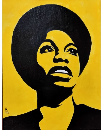 Nina Simone - Original Art by Lorenzo Ragno Celli