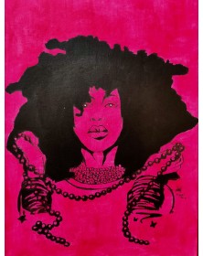 Erykah Badu - Original Art by Lorenzo Ragno Celli