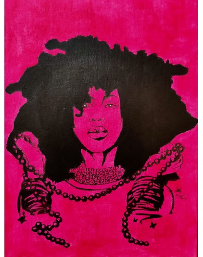 Erykah Badu - Original Art by Lorenzo Ragno Celli