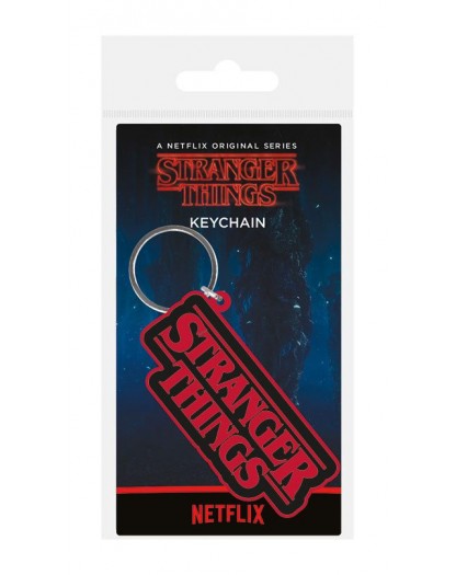 Portachiavi - Stranger Things Rubber Keychain Logo 6 cm