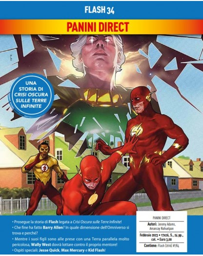 Flash 34 – Perchè il Loro Mondo Sopravviva, Devono Trovare… Flash – Panini Comics – Italiano