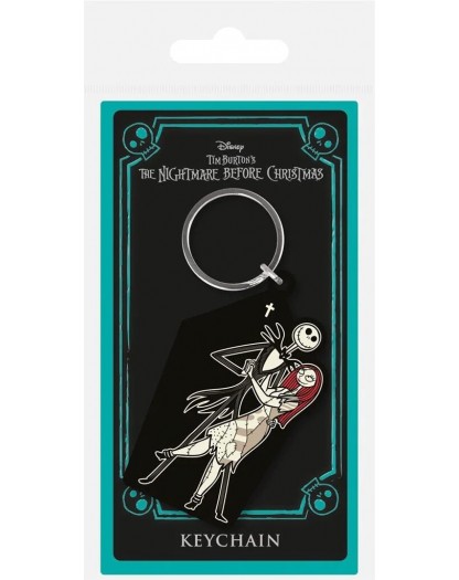 Portachiavi - Nightmare Before Christmas Jack&Sally Rubber Keychain 6 cm