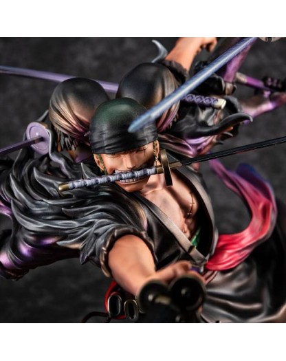 One Piece Excellent Model P.o.p Pvc Statua Sa-maximum Roronoa Zoro Ver. Demon Spirit Kyuutouryuu Asura 17 Cm Megahouse