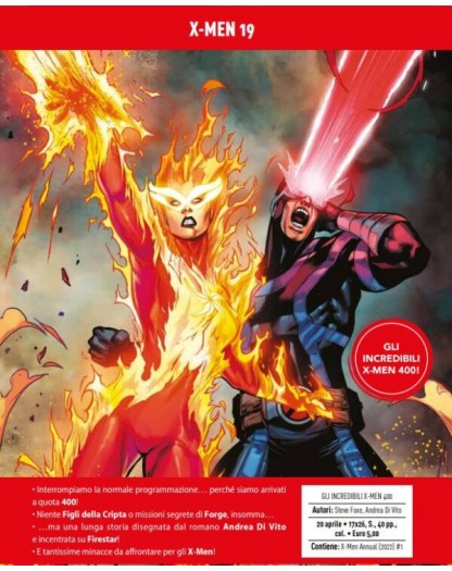 X-Men 19 – Gli Incredibili X-Men 400 – Panini Comics – Italiano