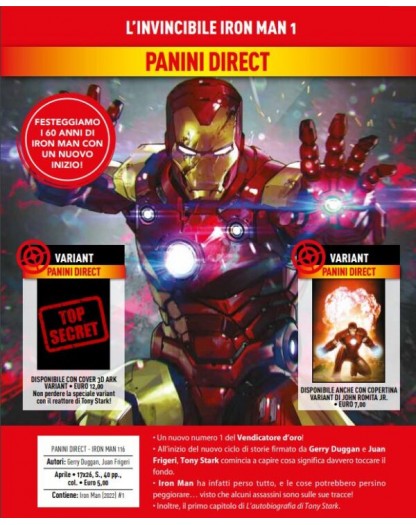 L’Invincibile Iron Man 1 – Iron Man 116 – Panini Comics – Italiano