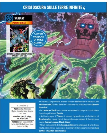 Crisi Oscura sulle Terre Infinite 4 – DC Crossover 27 – Panini Comics – Italiano