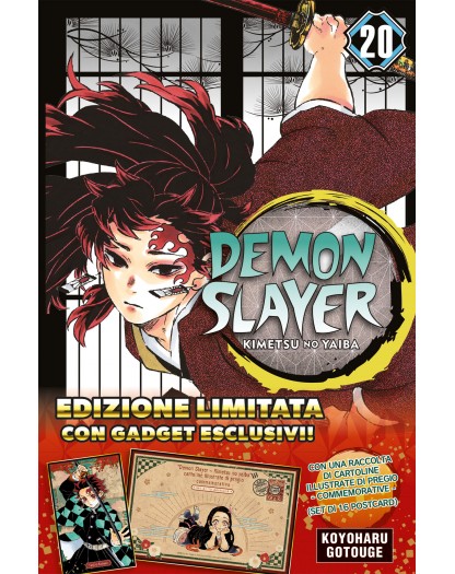 Demon Slayer – Kimetsu No Yaiba 20 + 16 Postcard – Big Limited 78 – Edizioni Star Comics – Italiano