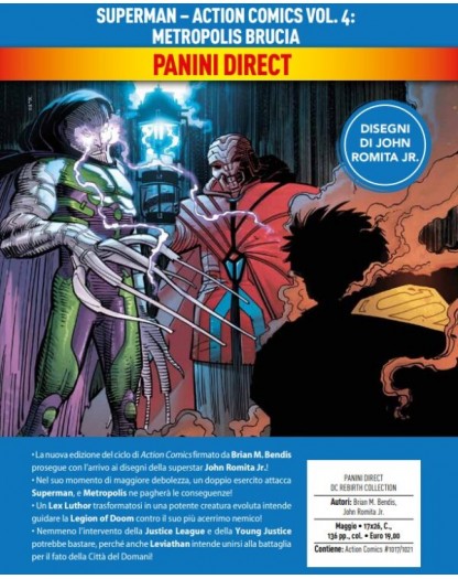 Superman – Action Comics Vol. 4 – Metropolis Brucia – DC Rebirth Collection – Panini Comics – Italiano