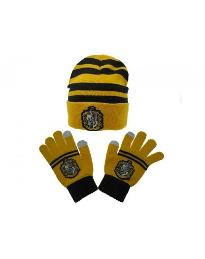 Harry Potter - Set cappello + guanti Tassorosso
