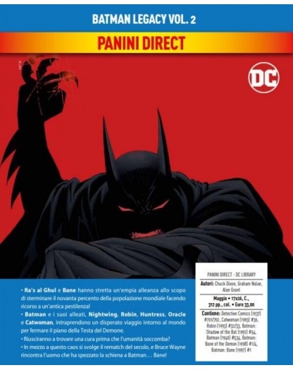 Batman Legacy Vol. 2 – DC Library – Panini Comics – Italiano