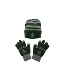 Harry Potter - Set cappello + guanti Serpeverde