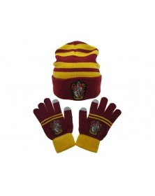 Harry Potter - Set cappello + guanti Grifondoro