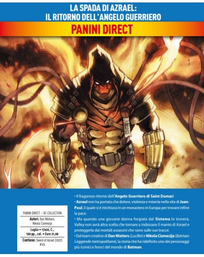 La Spada di Azrael – Il Ritorno dell’Angelo Guerriero – Volume Unico – DC Comics Collection – Panini Comics – Italiano