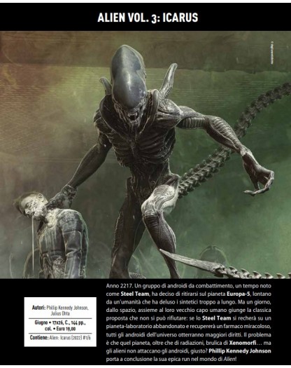 Alien Vol. 3 – Icarus – Panini Comics – Italiano