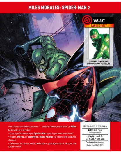 Miles Morales: Spider-Man 2 (26) – Panini Comics – Italiano