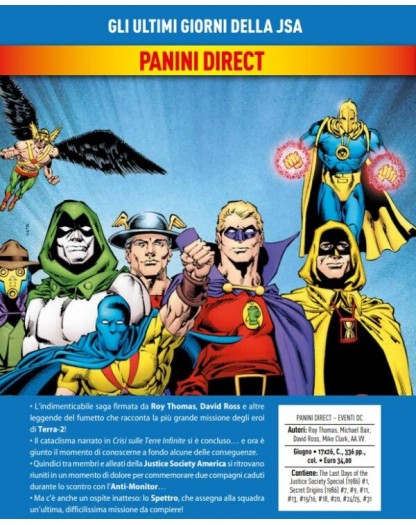 Gli Ultimi Giorni della JSA – Volume Unico – Eventi DC – Panini Comics – Italiano