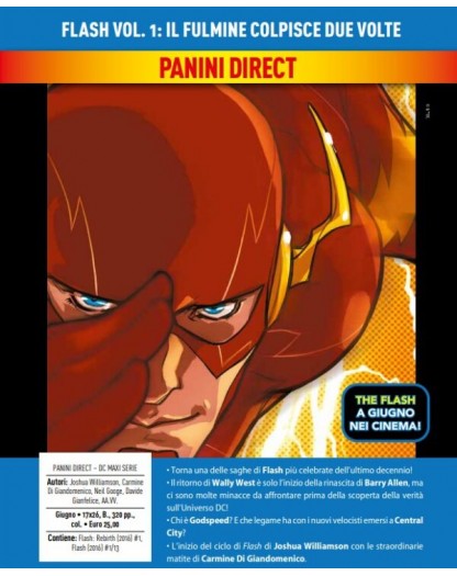 Flash Vol. 1 – Il Fulmine Colpisce Due Volte – DC Comics Maxiserie – Panini Comics – Italiano
