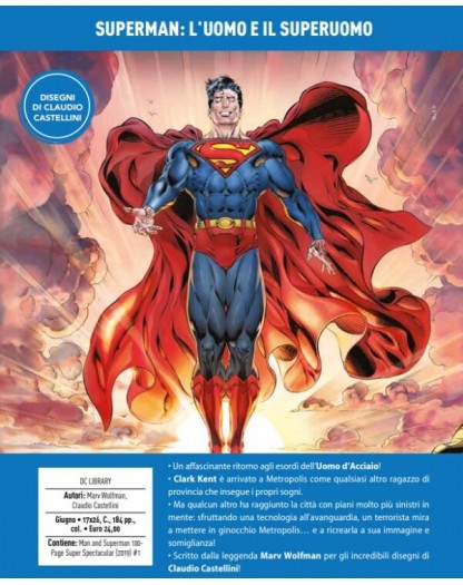 Superman – L’Uomo e il Superuomo – Volume Unico – DC Library – Panini Comics – Italiano
