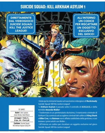 Suicide Squad – Kill Arkham Asylum 1 – DC Games 1 – Panini Comics – Italiano
