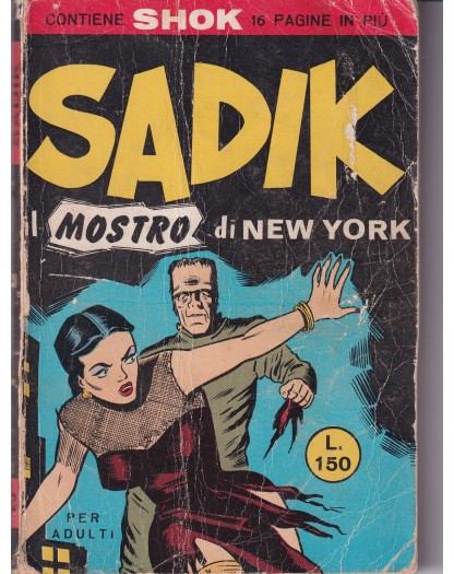 I Classici del Nero Italiano 8 – Sadik 3 – I Grandi Maestri 75 – Editoriale Cosmo – Italiano