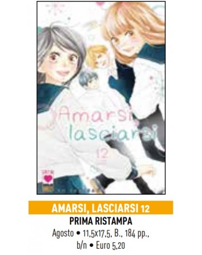 Amarsi, Lasciarsi 12 – Prima Ristampa – Panini Comics – Italiano