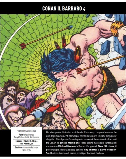 Conan il Barbaro 4 – Panini Comics Integrale 4 – Panini Comics – Italiano
