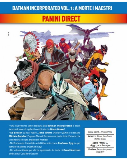 Batman Incorporated Vol. 1 – A Morte i Maestri – DC Comics Collection – Panini Comics – Italiano