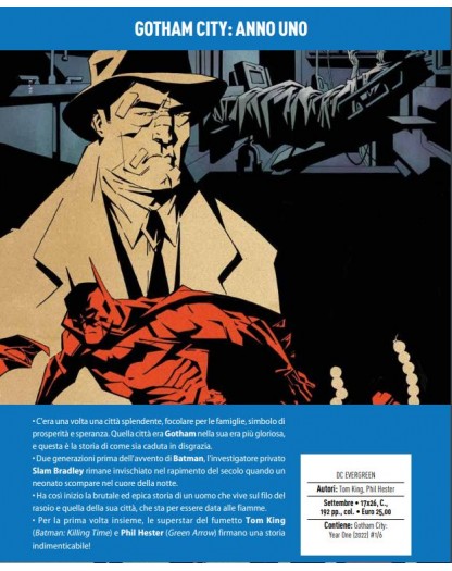 Gotham City – Anno Uno – Volume Unico – DC Comics Evergreen – Panini Comics – Italiano
