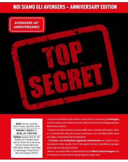 Noi Siamo Gli Avengers – Volume Unico – Anniversary Edition – Panini Comics – Italiano