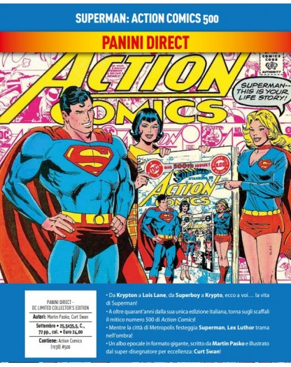 Superman – Action Comics 500 – Volume Unico – DC Limited Collector’s Edition – Panini Comics – Italiano