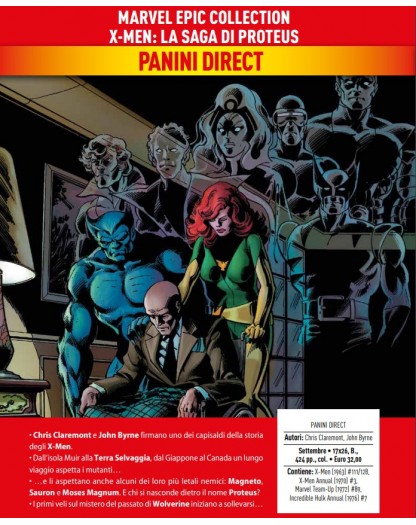 X-Men – La Saga di Proteus – Volume Unico – Marvel Epic Collection – Panini Comics – Italiano