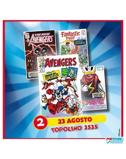 Topolino 3535 con Litografie Marvel – Panini Comics – Italiano