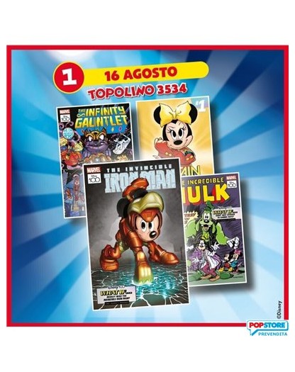 Topolino 3534 con Litografie Marvel – Panini Comics – Italiano