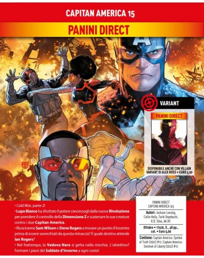 Capitan America 15 (163) – Panini Comics – Italiano