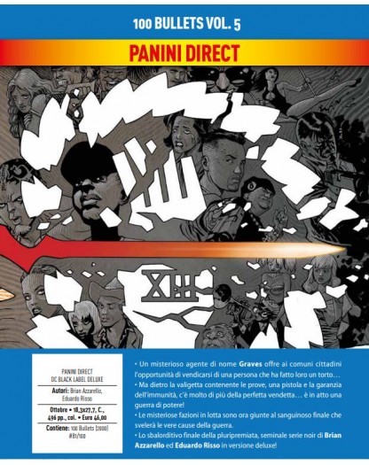 100 Bullets Vol. 5 – DC Deluxe – Panini Comics – Italiano