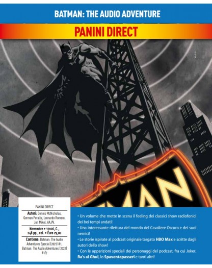 Batman – The Audio Adventure – Volume Unico – Panini Comics – Italiano
