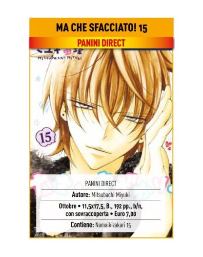 Namaikizakari – Ma Che Sfacciato! 15 – Panini Comics – Italiano